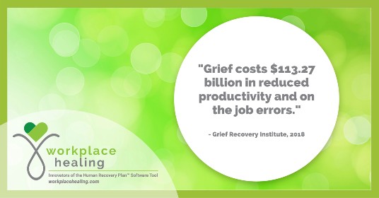 Grief, cost of grief, grief in the workplace, Impact of Grief empathetic workplace empathetic human recovery grief