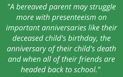 Back-to-School Season, Grieving, grieving employee, support your grieving employee, loss of a child,