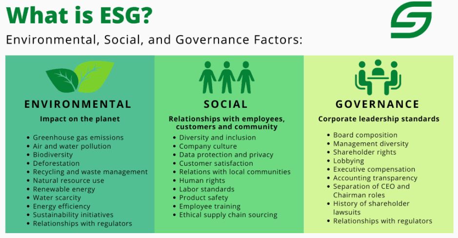 ESG, ESG score, ESG organization